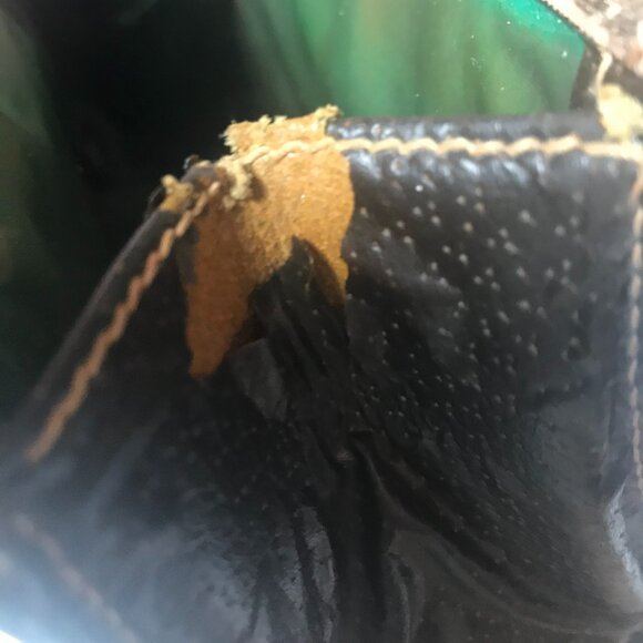 Gucci Web Vintage Brown Monogram PVC Canvas Leather Clutch / Cosmetic - Picture 14 of 16